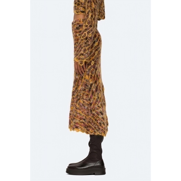 NWT SEA New York Midi Crochet Asymmetrical Skye Skirt - Picture 4 of 7